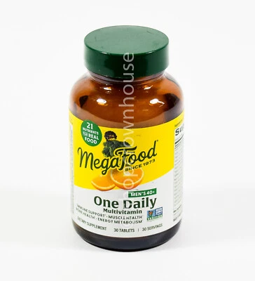 MegaFood MENS 40+ MultiVitamin ONE DAILY 30 tablets 06/2027 - Image 1 of 2