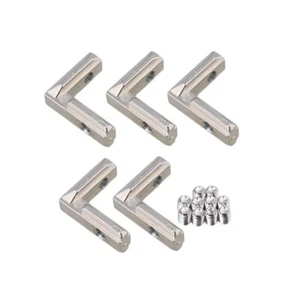 5PCS Silver Corner Connector Joint Bracket 3030 M6 Carbon Steel - Picture 1 of 5