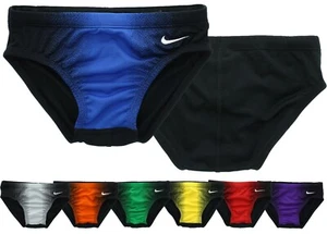 Nike Swim Briefs Boys Performance Swimsuit Bottom Poly Blend Color Fade NESS8053 - Picture 1 of 21