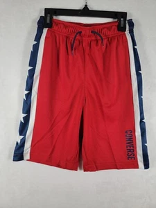 Converse Big Boys Colorful Knee Lenght Polyester Basketball Shorts w/Tie Size XL - Picture 1 of 12