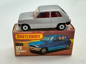 Matchbox Lesney Superfast No. Renault 21 5 TL plata embalaje original - Imagen 1 de 6