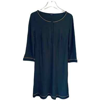 LA PERLA Viscose Short Night Gown 3/4 Sleeve Dark Green Women Size Medium - Image 1 of 4