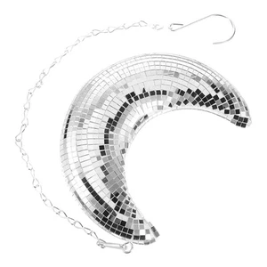 Discoteca, forma di luna, sfera a specchio sospesa con barra catena, TV, DJ, Clu8471 - Foto 1 di 7