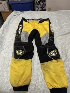 Motorcycle ATV Off Road Thor Men’s Pants Size 32 Yellow, See Photos - Picture 1 of 1