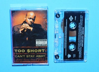 TOO SHORT -CAN'T STAY AWAY---1999 JIVE RECORDS CASSETTE TAPETO - Image 1 of 4
