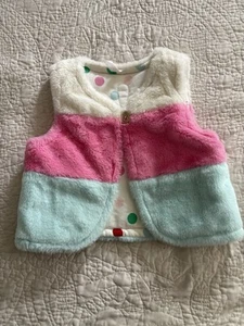MATILDA JANE Wonderment Reversible Gumdrop Lane Vest Girls Size 6 Cozy Pastel - Picture 1 of 6