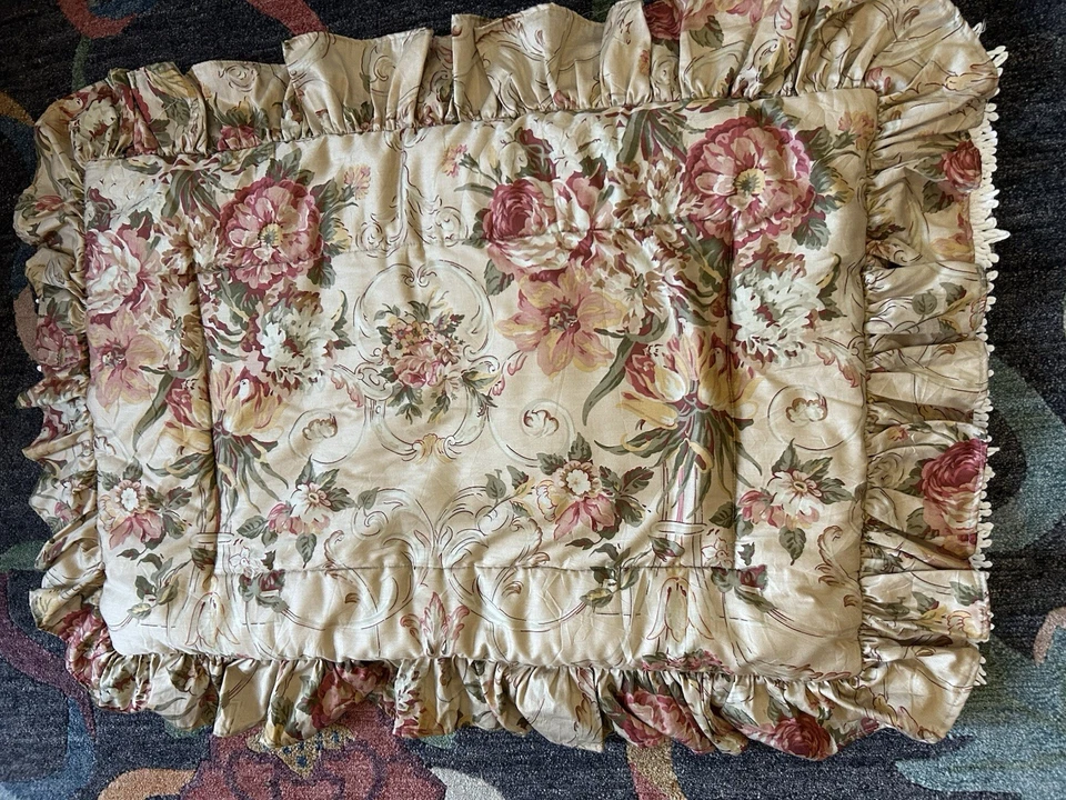 Ralph Lauren GUINEVERE King ALGODÓN Satén Volantes Fundas (2) Foto 1 de 4