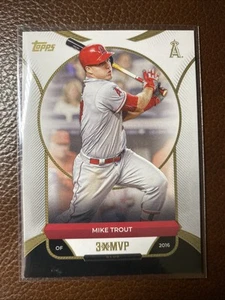 2025 Topps Welcome to the Club "3x MVP" Mike Trout #8 2016 Los Angeles Angels - Picture 1 of 2