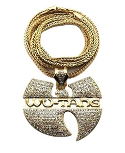 NEU WU TANG HIP HOP ANHÄNGER 4mm/36" FRANCO KETTE HIP HOP HALSKETTE - MP868 - Bild 1 von 10