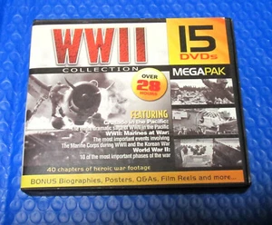 ZWEITER WELTKRIEG DVD SAMMLUNG MEGA PAK 15 DVD SET 28 STUNDEN 40 KAPITEL - Bild 1 von 4