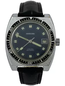 Orologio da polso subacqueo uomo pretina carica manuale FE 140-1B con lunetta, funzionante - Foto 1 di 5