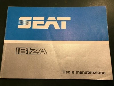 Libretto uso e manutenzione Seat Ibiza Dicembre 1988 auto epoca vintage - Immagine 1 di 4