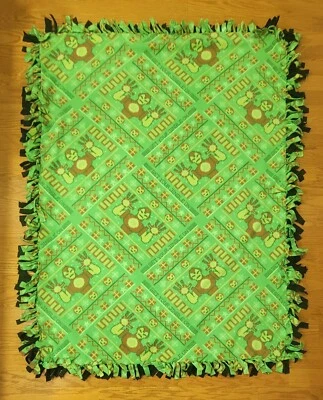 Marvel Iron Man Christmas Fleece Tie Blanket - Image 1 of 2