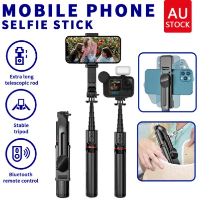 Bluetooth Selfie Stick Tripod Wireless Rotating Remote For iPhone Mobile Phone - image 1 of 4