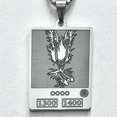 Harpie Lady Stainless Steel Mini Card Pendant - Image 1 of 4