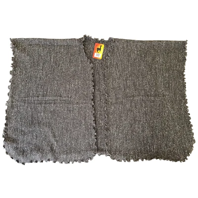 PONCHO ABRIGO CAPA GRIS MACIZO MUJER ALPACA ANDINA HECHO A MANO M Foto 1 de 4