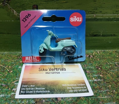 Siku Art.Nr.: 1296-Vespa 125 GTS Super,Siku Blister,Neuheit 2023,neu in OVP - Bild 1 von 4