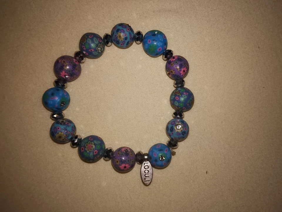 Damen Mädchen Armband von LOCULI Kugeln mit Blumen sehr guter Zustand! - Bild 1 von 2