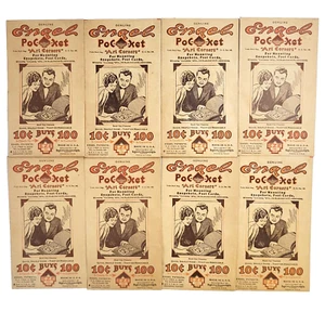 Lot (8) c.1933 Engel Pocket Art Corners Photo Album Mounting Vintage Envelopes - Imagen 1 de 4