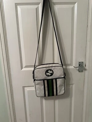 Vintage Gucci White Monogram Messenger Bag (Insanely Rare) - Image 1 of 4
