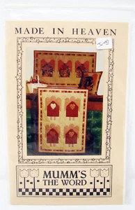 Mumm's The Word Quilt Pattern Made in Heaven 29x39" Debbie Mumm 1988 - Picture 1 of 2