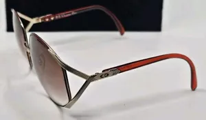 Vtg Christian Dior 2250 44 Rose Sunglasses Gold 63 17 120 Austria FRAMES ONLY - Picture 1 of 7