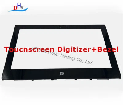 M03754-001 For HP ProBook X360 11 G5 EE 11.6" Touch screen Glass Digitizer+Bezel - Image 1 of 2