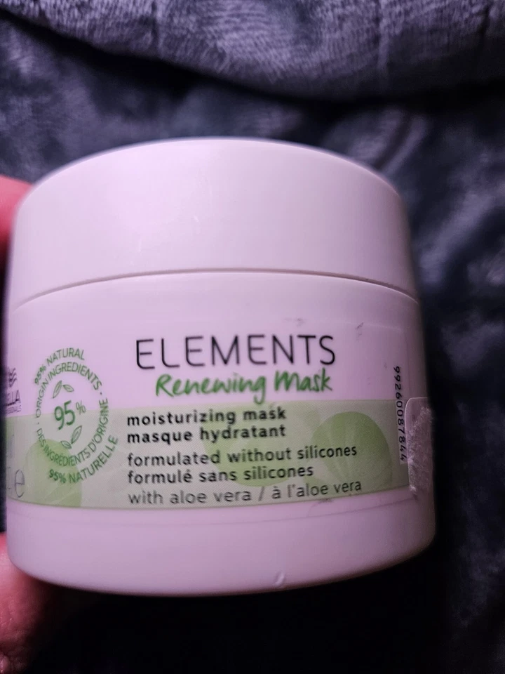 Mascarilla Renovadora Wella Elements Mascarilla Hidratante 95% Natural 5 OZ Foto 1 de 4