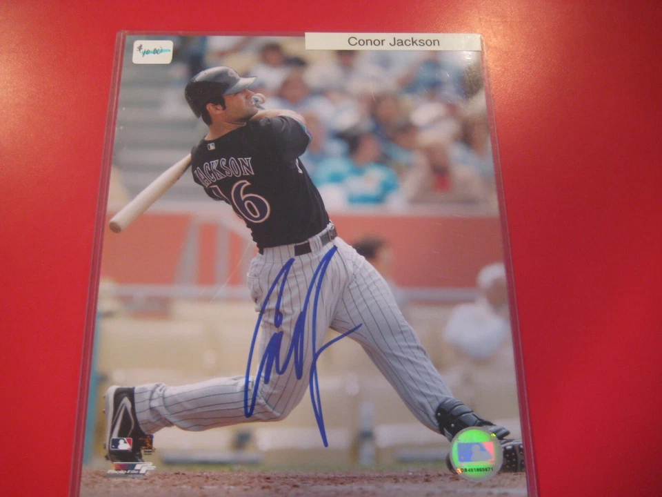 Foto oficial firmada autografiada por Conor Jackson Arizona Diamondbacks MLB 8 x 10 Foto 1 de 1