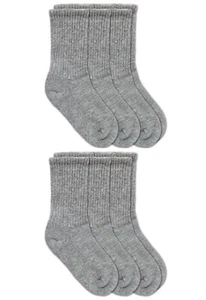 Jefferies Socks Boys Girl Sport Cotton Classic Crew Seamless School Socks 6 Pack - Picture 1 of 9