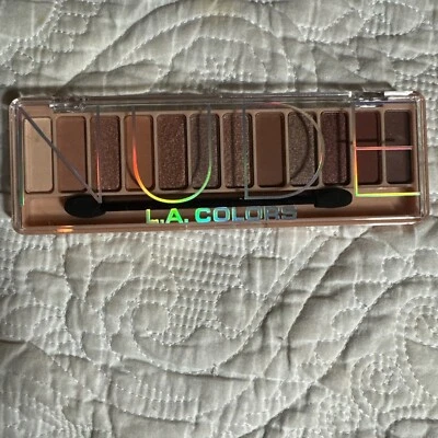 LA Colors Color  Eyeshadow Palette 12 Colors, Nude Eye Color CES787 - Image 1 of 2