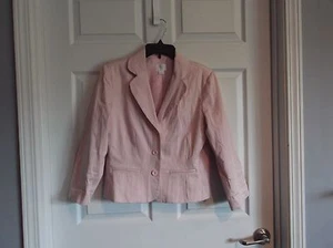 EUC Apt. 9 Damen 10 Blazer Langarm komplett gefüttert hellrosa 3 Knöpfe - - Bild 1 von 5