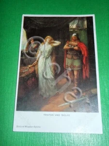 Cartolina Opera Lirica - R. Wagner - Tristan und Isolde 1900 ca - Foto 1 di 1