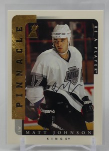 Matt Johnson - 1996-97 Pinnacle Be a Player #215 - Autographs