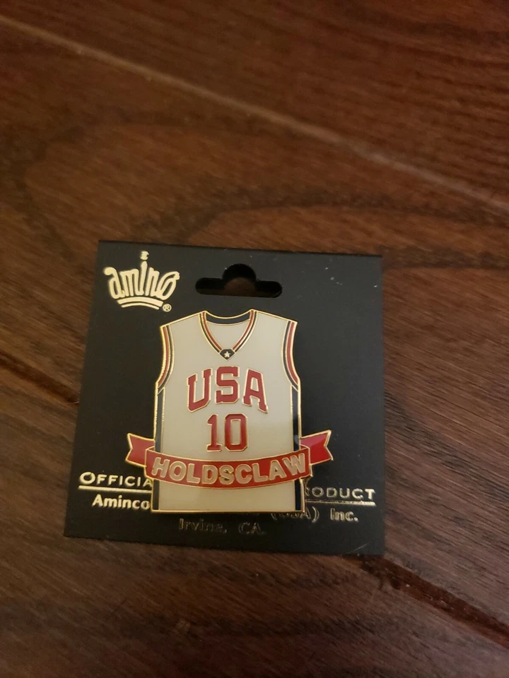 2000 Olympic Women's Basketball CHAMIQUE HOLDSCLAW 10 JERSEY PIN NEW FREE SHIP - Image 1 of 1