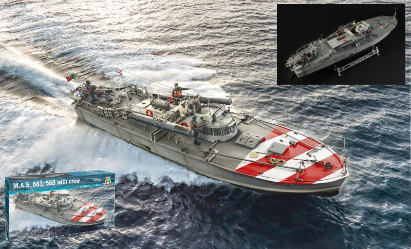 Italeri M.A.S. 568 4a SERIE WITH CREW AND ACCESSORIES KIT 1:35 - Immagine 1 di 1