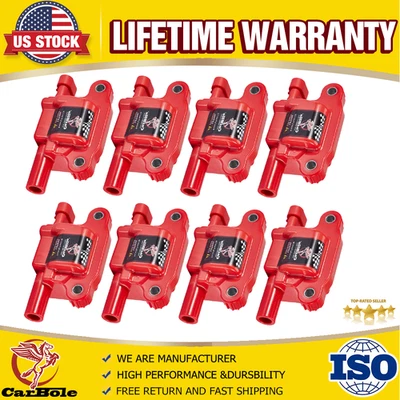8PCS Ignition Coils for 2015-2018 Chevrolet GMC Sierra 1500 5.3L 6.2L V8 UF743 - Image 1 of 4