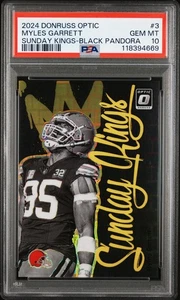 2024 Optic Myles Garrett Sunday Kings Black Pandora /25 🔥PSA 10🔥Browns🔥 - Picture 1 of 2