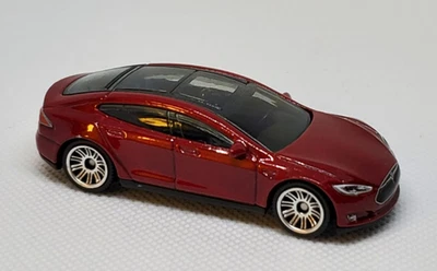 Matchbox Red Tesla Model S Loose 1/64 - Image 1 of 3