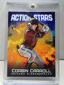 2023 Topps Corbin Carroll Action Stars RC Rookie Arizona Diamondbacks  #AS-3 - Picture 1 of 2