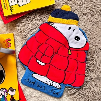 Official Peanuts Snoopy Puffa Hot Water Bottle from House Of Disaster