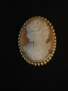 Vintage AMSEL G. F. Cameo Brooch - Bild 1 von 5