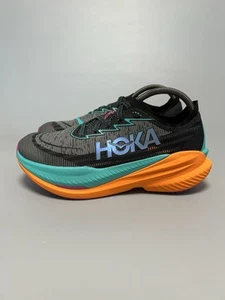 US 9 EE Hoka One One Mach X 2 Wide Black/Electric Aqua Men's Running Shoes - Picture 1 of 21