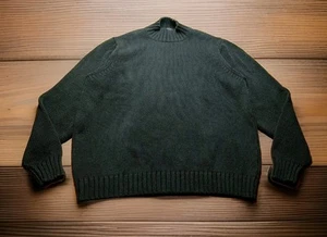 VTG Eddie Bauer Knit Sweater Size XL Black Mock Neck - Picture 1 of 7