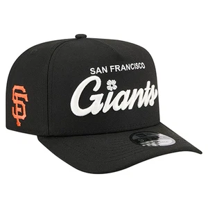 New Era Herrenmütze schwarz San Francisco Giants Local Play A-Rahmen 9FIFTY Druckknopflasche - Bild 1 von 5