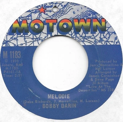 BOBBY DARIN Melodie on Motown northern soul 45 HEAR Foto 1 de 2