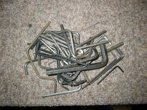Lot of Assorted Hex Keys (Allen Wrenches) Not a set SAE & Metric - Picture 1 of 1