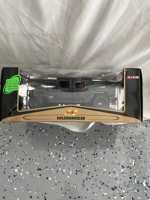 Vtg 1:18 Scale Maisto HUMMER Premier Edition 10th Anniversary Edition Black Blue - Image 1 of 4