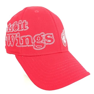 Detroit Red Wings Hat All Over Logo Reebok Face Off NHL Hockey Baseball Hat S/M - Picture 1 of 12