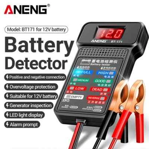 New 12V Automotive Battery Tester Digital LCD Analyzer for Charging & Cranking - Picture 1 of 24